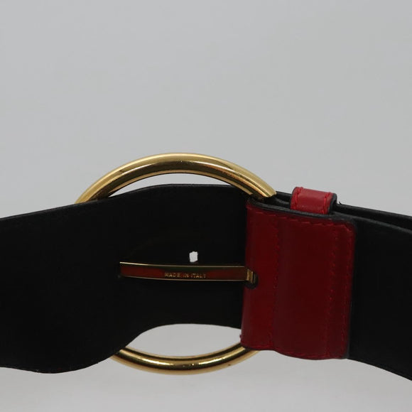 Salvatore Ferragamo Gancini Waist bag Leather Red Auth 115429