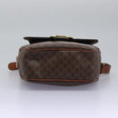 CELINE Macadam Canvas Shoulder Bag PVC Leather Brown Auth 115445-5