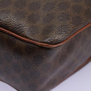 CELINE Macadam Canvas Shoulder Bag PVC Leather Brown Auth 115445-15