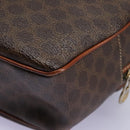 CELINE Macadam Canvas Shoulder Bag PVC Leather Brown Auth 115445-16