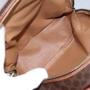 CELINE Macadam Canvas Shoulder Bag PVC Leather Brown Auth 115445-11