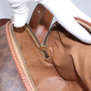 CELINE Macadam Canvas Shoulder Bag PVC Leather Brown Auth 115445-22