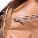 CELINE Macadam Canvas Shoulder Bag PVC Leather Brown Auth 115445-23