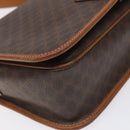 CELINE Macadam Canvas Shoulder Bag PVC Leather Brown Auth 115447-15