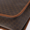 CELINE Macadam Canvas Shoulder Bag PVC Leather Brown Auth 115447-16