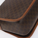 CELINE Macadam Canvas Shoulder Bag PVC Leather Brown Auth 115447-9