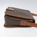 CELINE Macadam Canvas Shoulder Bag PVC Leather Brown Auth 115447-3