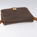 CELINE Macadam Canvas Shoulder Bag PVC Leather Brown Auth 115447-6