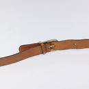 CELINE Macadam Canvas Shoulder Bag PVC Leather Brown Auth 115447-8