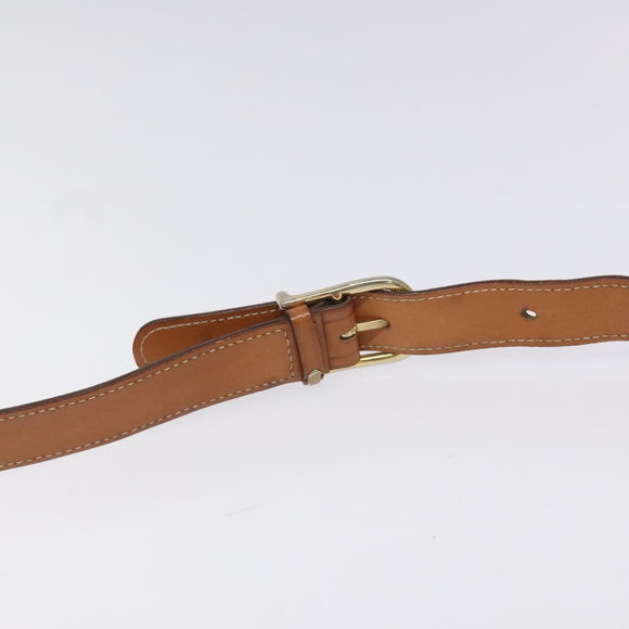 CELINE Macadam Canvas Shoulder Bag PVC Leather Brown Auth 115447