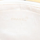 CHANEL Matelasse Chain Lip Tote Bag Enamel Beige CC Auth 115470A-17