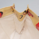 CHANEL Matelasse Chain Lip Tote Bag Enamel Beige CC Auth 115470A-19