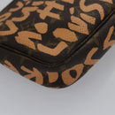 LOUIS VUITTON Monogram Graffiti Pochette Accessoires Orange M92193 Auth 115496-17