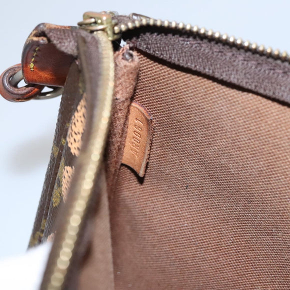 LOUIS VUITTON Monogram Graffiti Pochette Accessoires Orange M92193 Auth 115496