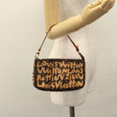 LOUIS VUITTON Monogram Graffiti Pochette Accessoires Orange M92193 Auth 115496-21