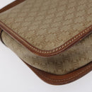 CELINE Macadam Canvas Shoulder Bag PVC Leather Beige Brown gold Auth 115531-14