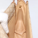 CELINE Macadam Canvas Shoulder Bag PVC Leather Beige Brown gold Auth 115531-22