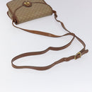 CELINE Macadam Canvas Shoulder Bag PVC Leather Beige Brown gold Auth 115531-7