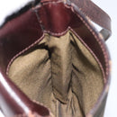 FENDI Zucca Canvas Shoulder Bag Brown Black Auth 115538-20