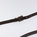 FENDI Zucca Canvas Shoulder Bag Brown Black Auth 115538-8