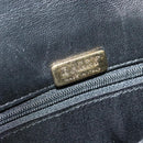 BALLY Hand Bag Leather Black Gold Auth 115539-19