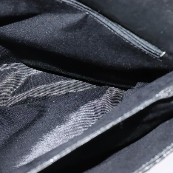 BALLY Hand Bag Leather Black Gold Auth 115539