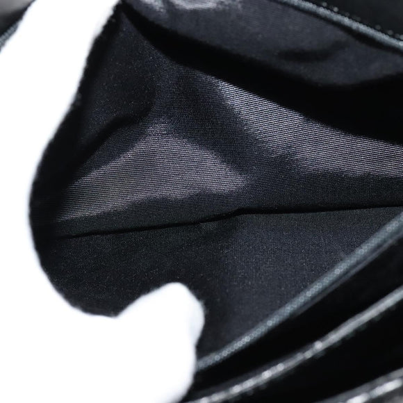 BALLY Hand Bag Leather Black Gold Auth 115539