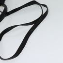 BALLY Hand Bag Leather Black Gold Auth 115539-8