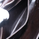 CELINE C Sulky Hand Bag Brown Gold Auth 115556-19