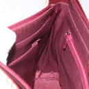 BURBERRY Nova Check Tote Bag Canvas Leather Beige Red gold Auth 115569-20