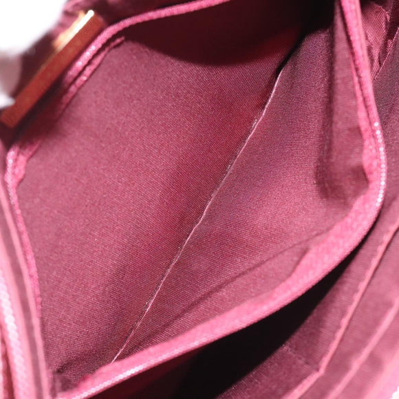 BURBERRY Nova Check Tote Bag Canvas Leather Beige Red gold Auth 115569