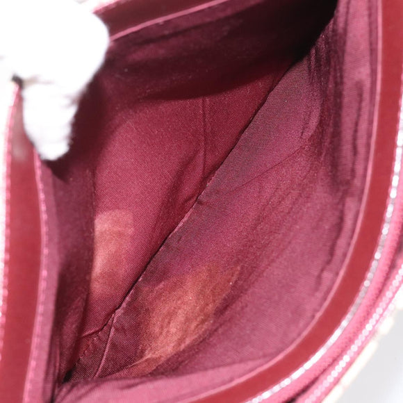 BURBERRY Nova Check Tote Bag Canvas Leather Beige Red gold Auth 115569