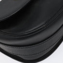 CELINE Shoulder Bag Leather Black Auth 115579-15