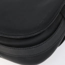 CELINE Shoulder Bag Leather Black Auth 115579-16