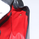 CELINE Shoulder Bag Leather Black Auth 115579-20