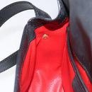 CELINE Shoulder Bag Leather Black Auth 115579-21