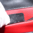 CELINE Shoulder Bag Leather Black Auth 115579-12