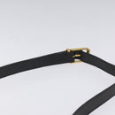 CELINE Shoulder Bag Leather Black Auth 115579-8