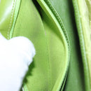 CHANEL Mini Matelasse 20 Single Flap Chain Bag Velor Green CC Auth 115601A-24