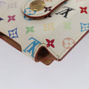 LOUIS VUITTON Monogram Multicolor iPod Nano Case White M60014 LV Auth 115606V-16