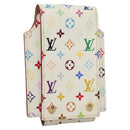 LOUIS VUITTON Monogram Multicolor iPod Nano Case White M60014 LV Auth 115606V-1
