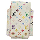 LOUIS VUITTON Monogram Multicolor iPod Nano Case White M60014 LV Auth 115606V-13
