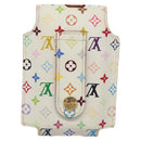 LOUIS VUITTON Monogram Multicolor iPod Nano Case White M60014 LV Auth 115606V-2