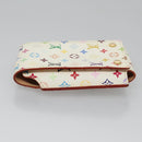LOUIS VUITTON Monogram Multicolor iPod Nano Case White M60014 LV Auth 115606V-4