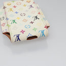 LOUIS VUITTON Monogram Multicolor iPod Nano Case White M60014 LV Auth 115606V-5