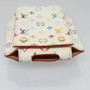 LOUIS VUITTON Monogram Multicolor iPod Nano Case White M60014 LV Auth 115606V-6