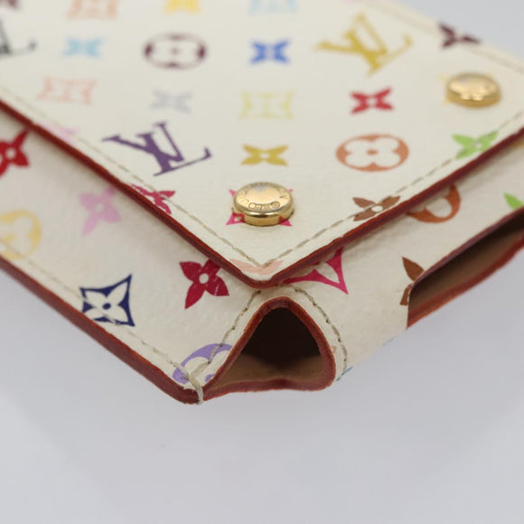 LOUIS VUITTON Monogram Multicolor iPod Nano Case White M60014 LV Auth 115606V