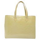LOUIS VUITTON Monogram Vernis Wilshire MM Hand Bag Broncorail M91441 Auth 115613-2