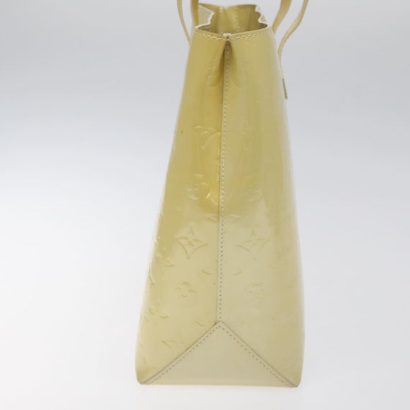 LOUIS VUITTON Monogram Vernis Wilshire MM Hand Bag Broncorail M91441 Auth 115613