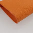 LOUIS VUITTON Epi Pouch Orange Mandarin LV Auth 115631-15